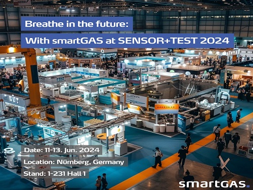 Besuchen Sie smartGAS auf der SENSOR+TEST 2024